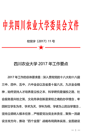 金沙集团1862cc2017年工作要点